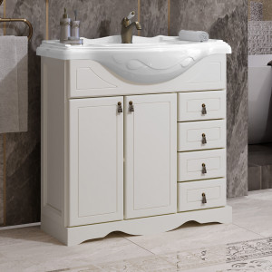 Тумба для комплекта Opadiris Клио 85  слоновая кость