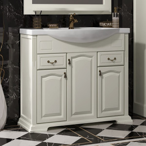 Тумба с раковиной Opadiris Риспекто 100 слоновая кость