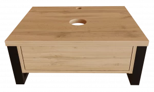 Тумба под раковину чашу 1Marka Grunge Loft 60 1 ящик дуб вотан