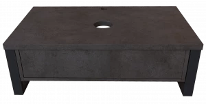 Тумба под раковину чашу 1Marka Grunge Loft 80 1 ящик бетон темно-серый