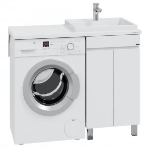 Тумба под раковину над стиральной машинкой СанТа Марс 48 2 двери  напольная