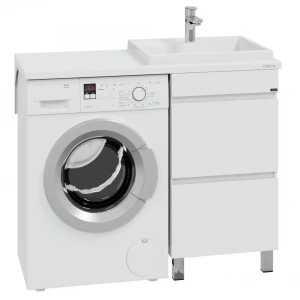 Тумба под раковину над стиральной машинкой СанТа Марс 48 2 ящика напольная