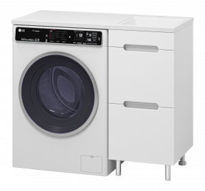 Тумба под раковину над стиральной машиной Misty Байкал 40 белый