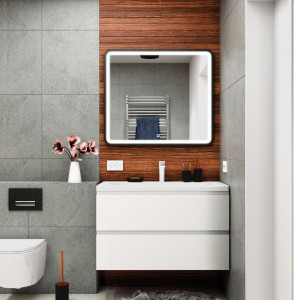 Мебель для ванной Art&Max Bianchi 90 подвесная Белый глянец