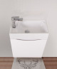 Тумба под раковину Art&Max Liberty 40 L подвесная Bianco Lucido 1 дверка — рис. 3