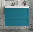 Тумба под раковину Art&Max Platino 75 подвесная Бирюзовая