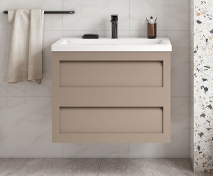 Тумба под раковину Art&Max Platino 75 подвесная Капучино матовый