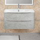 Тумба под раковину BelBagno Acqua 100 подвесная Cemento Verona Grigio — рис. 1