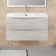 Тумба под раковину BelBagno Acqua 100 подвесная Rovere Vintage Bianco — рис. 1