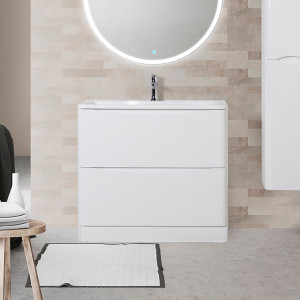 Тумба под раковину BelBagno Acqua 90 напольная Bianco Lucido