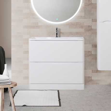 Тумба под раковину BelBagno Acqua 90 напольная Bianco Lucido