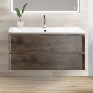 Тумба под раковину BelBagno Albano 90 подвесная Rovere Nature Grigio