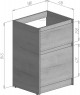 Тумба под раковину BelBagno Kraft-LVD 60 Rovere Nebrasca Nature — рис. 3