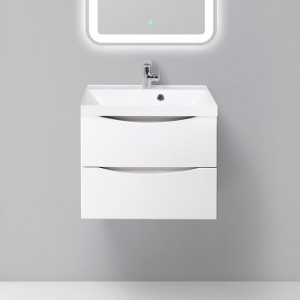 Тумба под раковину BelBagno Marino 60 подвесная Bianco Lucido