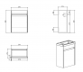 Тумба под раковину BelBagno Pietra Mini 40 L Stone — рис. 7