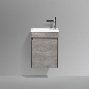 Тумба с раковиной BelBagno Pietra Mini 46 R Stucco Cemento