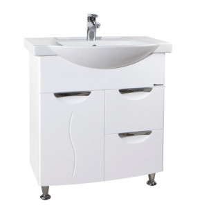 Тумба под раковину Bellezza Глория 75 с бельевой корзиной