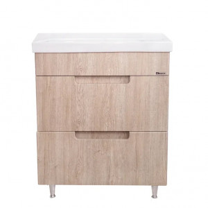 Тумба с раковиной Bellezza Грейс 70 напольная дуб светлый