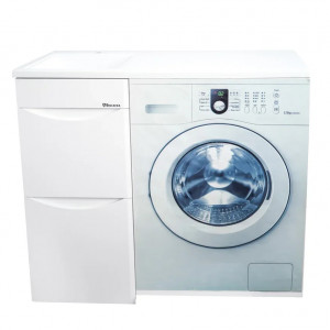 Тумба под раковину Bellezza Олиссия 100 белая c 2 ящиками