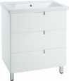 Тумба под раковину Bellezza Пегас 80 напольная 3 ящика белая