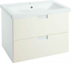 Тумба под раковину Bellezza Пегас 70 подвесная 2 ящика бежевая