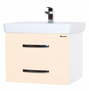 Тумба под раковину Bellezza Рокко 70 подвесная с 2 ящ. бежевая Н 