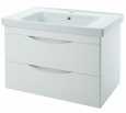Тумба под раковину Bellezza Санриса 100 подвесная с 2 ящ. белая