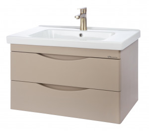 Тумба под раковину Bellezza Санриса 100 подвесная с 2 ящ. капучино