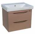 Тумба под раковину Bellezza Санриса 60 подвесная с 2 ящ. капучино