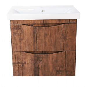Тумба под раковину Bellezza Санриса 60 подвесная с 2 ящ. орех