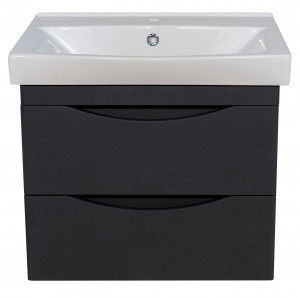 Тумба под раковину Bellezza Санриса 60 подвесная с 2 ящ. серебро