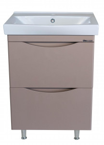 Тумба под раковину Bellezza Санриса 60 с 2 ящ. капучино