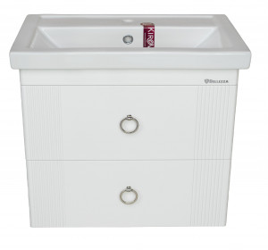 Тумба под раковину Bellezza Виана 70 с 2 ящ. подвесная белая