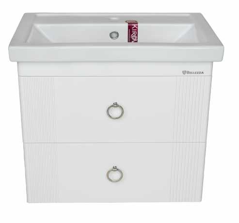 Тумба под раковину Bellezza Виана 70 с 2 ящ. подвесная белая