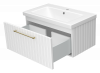 Тумба под раковину Brevita Alicante 80 подвесная белый — рис. 3