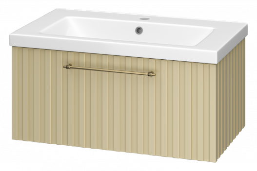 Тумба под раковину Brevita Alicante 80 подвесная капучино