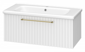 Тумба под раковину Brevita Alicante 90 подвесная белый