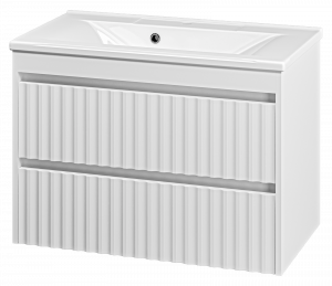 Тумба под раковину Brevita Balaton 80 2 ящика подвесная