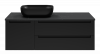Тумба под раковину Brevita Cargo 120 подвесная черный — рис. 1