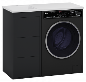 Тумба под раковину Brevita Grafit 40 с 3 ящ. под стиральную машину графит