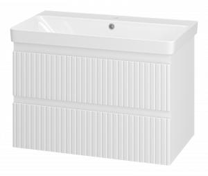 Тумба под раковину Brevita Victory 80 подвесная белый