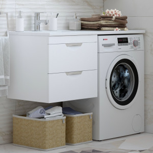 Тумба под раковину Corozo Алиот 60 подвесная 2 ящика