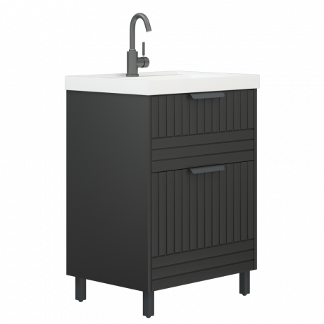 Тумба под раковину Corozo Терра 60 Люкс матовый графит