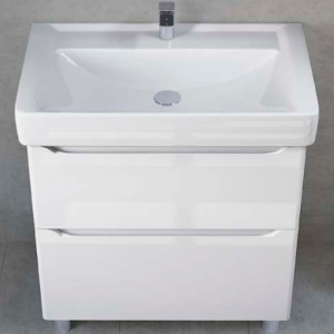 Тумба под раковину Jorno Briz 80 напольная белая