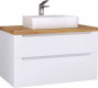 Тумба под раковину Jorno Wood 100, белая — рис. 11