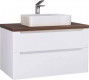 Тумба под раковину Jorno Wood 100, белая — рис. 13