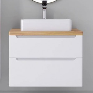Тумба под раковину Jorno Wood 80, белая