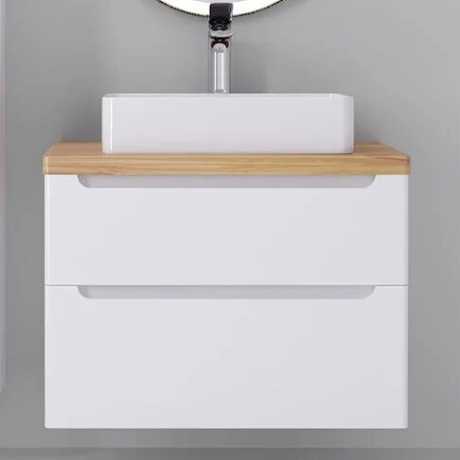 Тумба под раковину Jorno Wood 80, белая