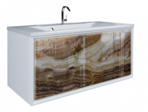 Тумба под раковину Marka One Seattle 90 1 ящик Onyx