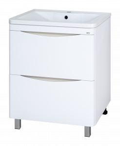 Тумба с раковиной Misty Атлантик 100 с 2 ящ. белая